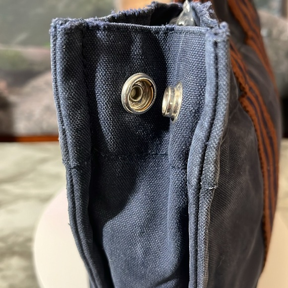 HERMES Fourre Tout PM Navy Canvas GUC - Picture 4 of 14